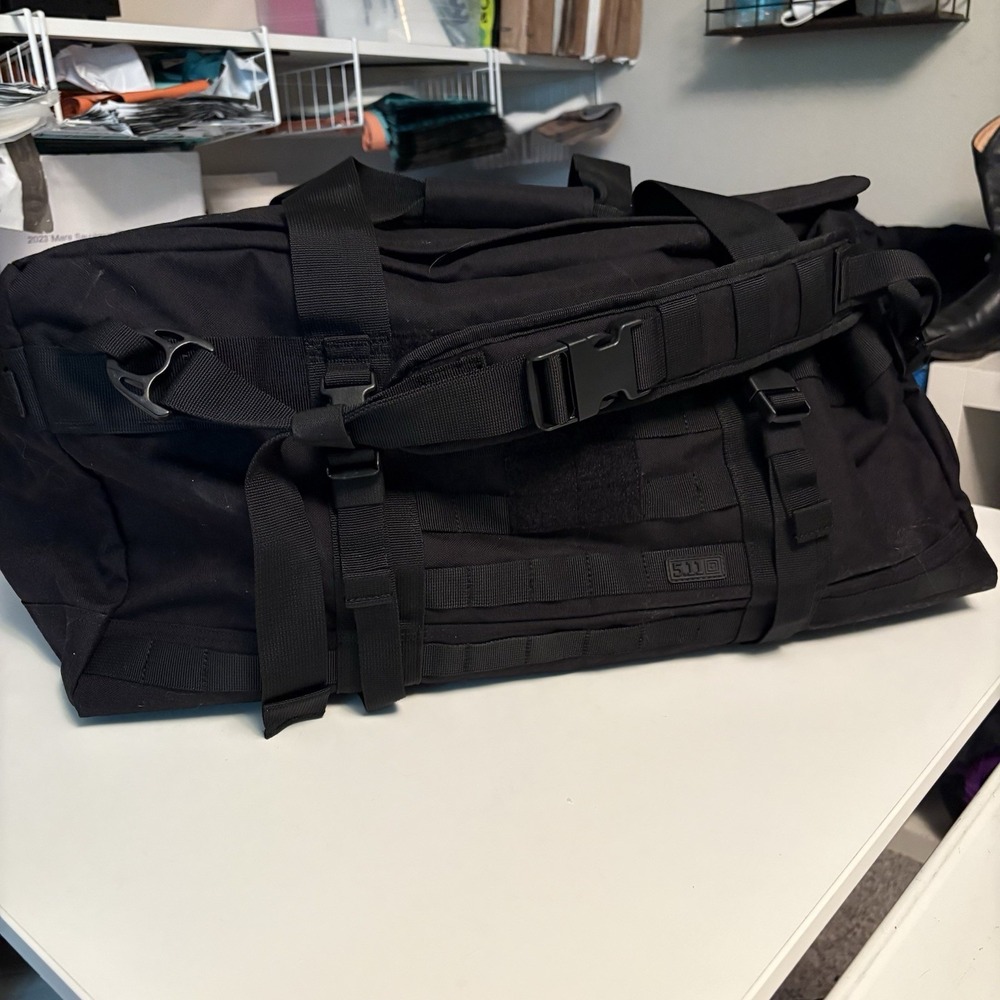 56294 5.11 Tactical Rush LBD Lima Duffel Bag 56L Black Extra Large Back Pack